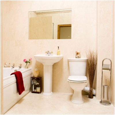 New Country Home: Banheiro pequeno e bem decorado