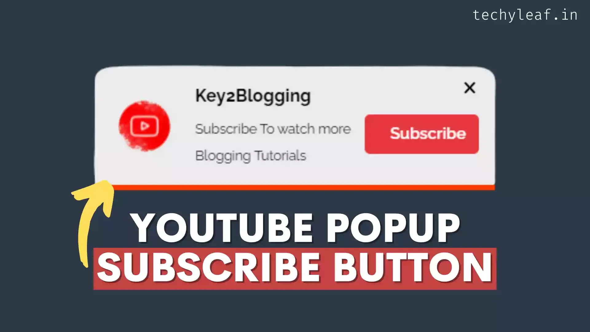 How to Add a Floating YouTube Subscribe Button on Blogger