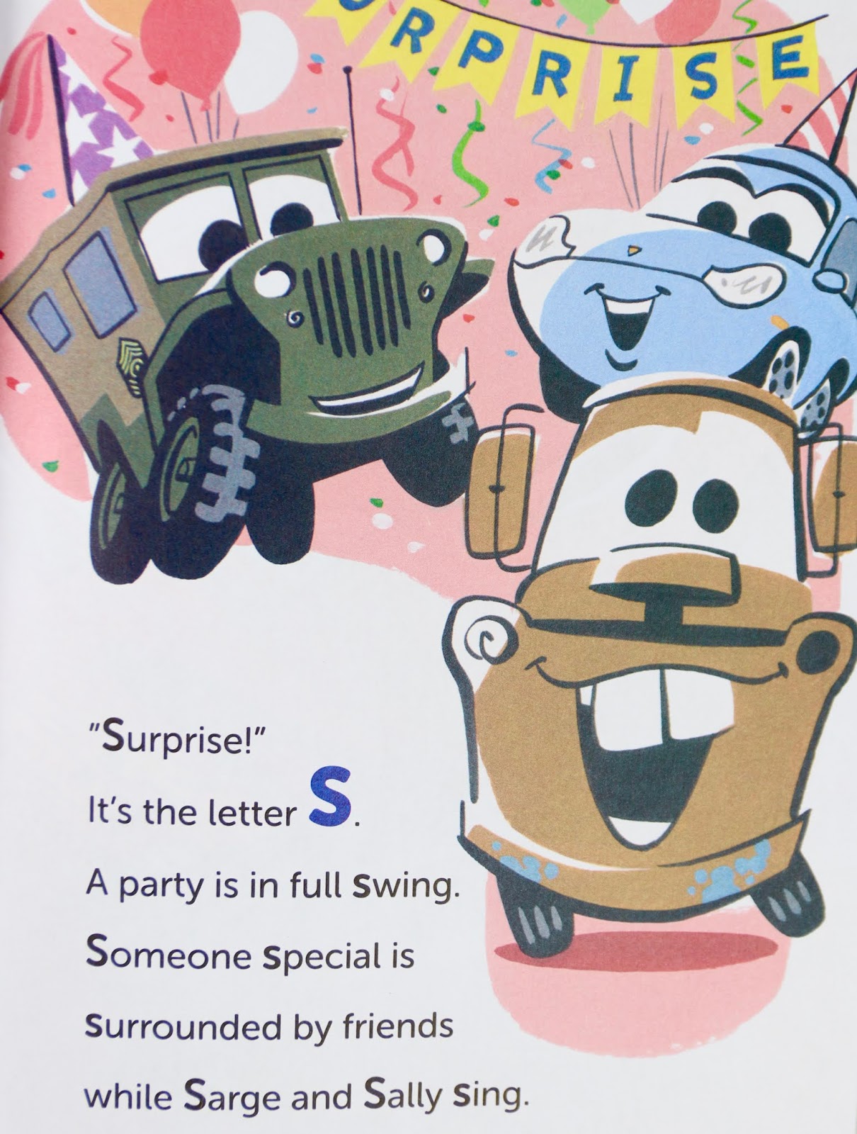 Cars 3 Mater's Backward ABC Book 