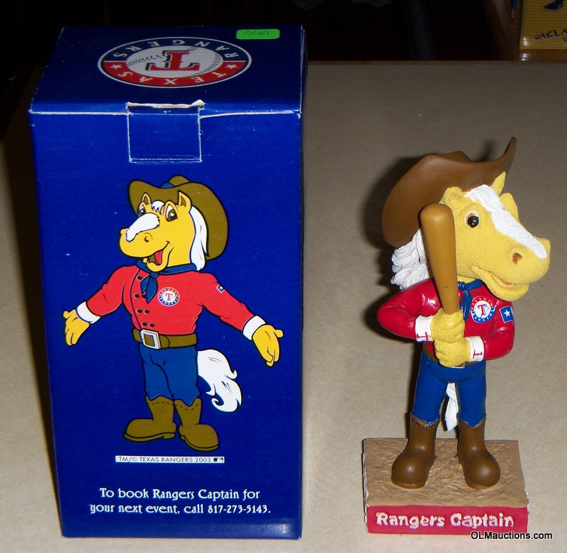 Bobbleheads For Sale RANGERS CAPTAIN Texas Rangers MASCOT Horse