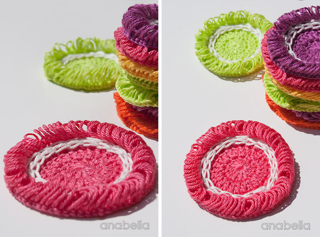 Citrus colors crochet motifs by Anabelia Craft Design