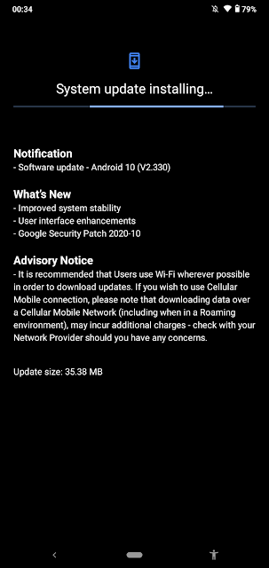 Nokia 2.3 receiving October 2020 Android Security patch