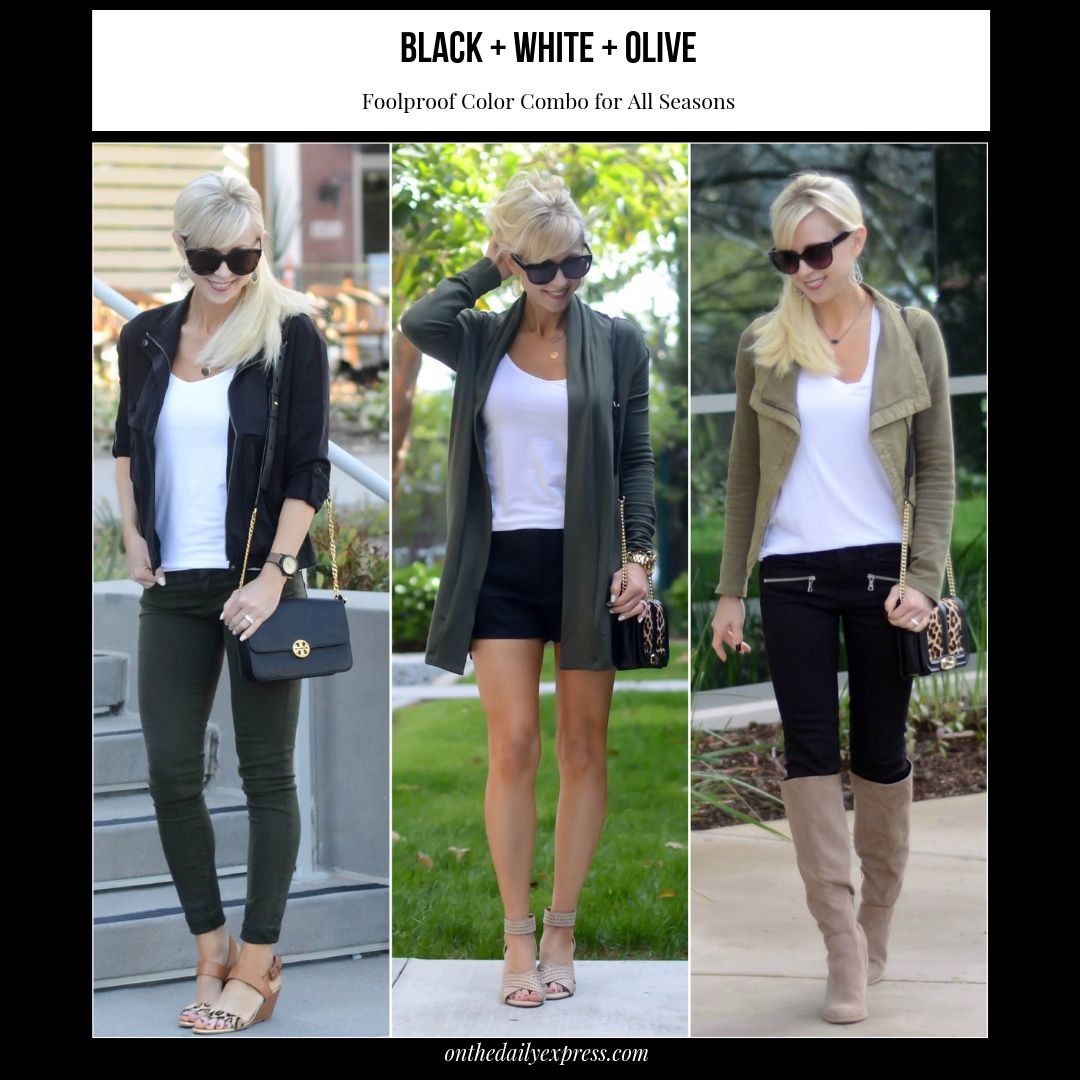 black and white outfits