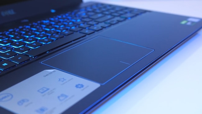 Smooth, responsive, and accurate 4.1 inches wider precision touchpad with two integrated buttons underneath of it.