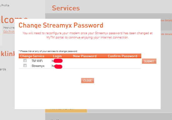 Cara Tukar Password Streamyx Secara Online