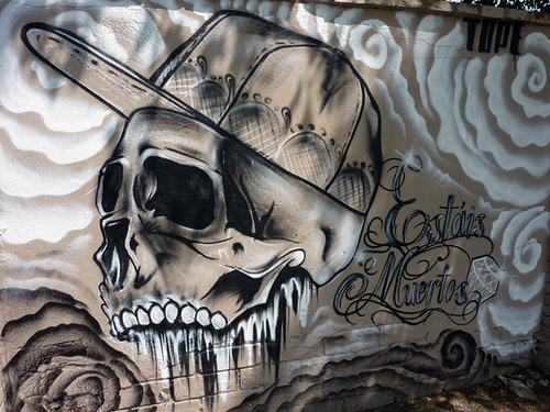 Kumpulan Gambar Tato Grafiti Tengkorak Keren