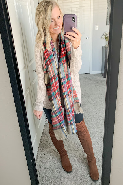 Plaid scarf