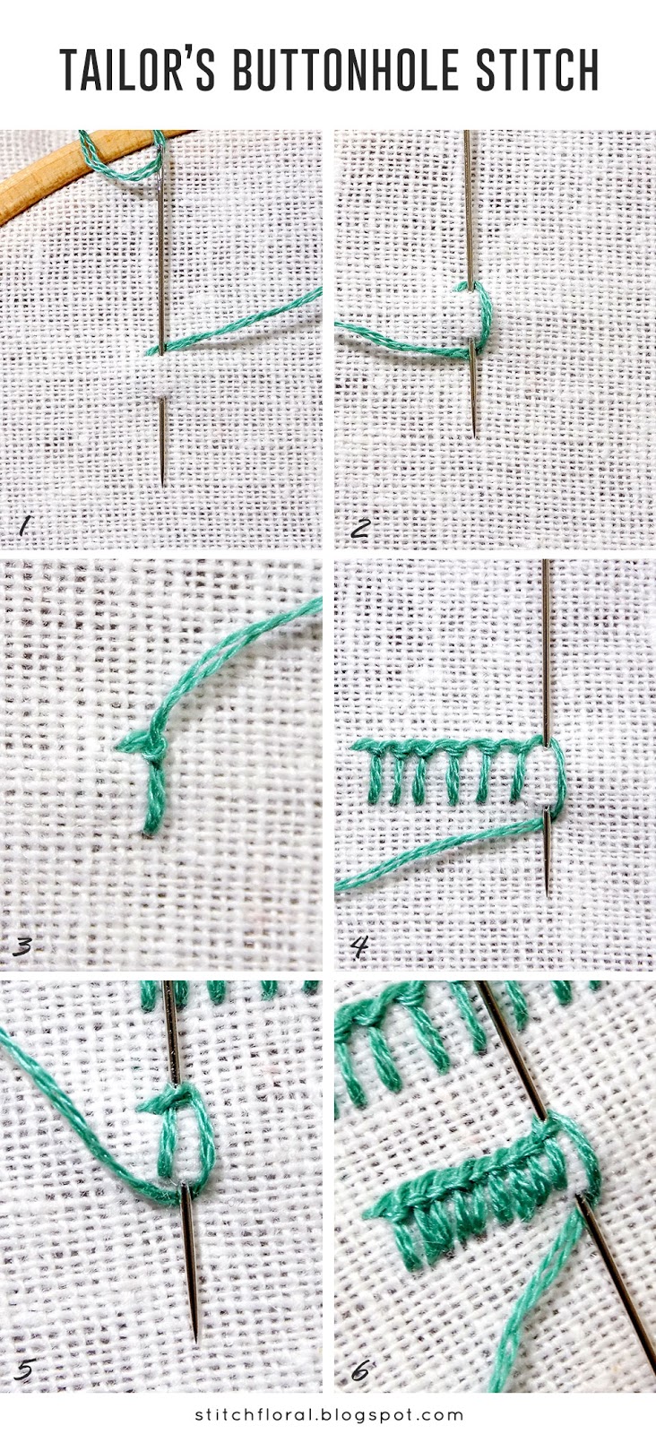 Tailor's buttonhole stitch Stitch Floral