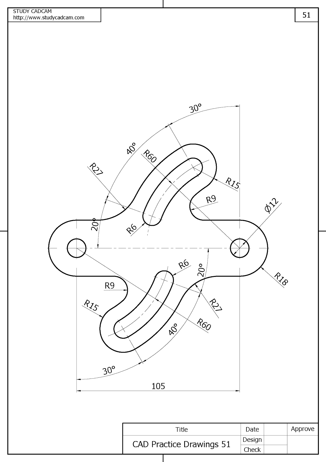 Cad Practice Drawings 51