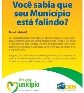 falência dos municípios brasileiros