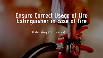 Handling of fire extinguishers
