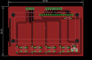 Rangkaian Design PCB 16x2 Board dan Skematik