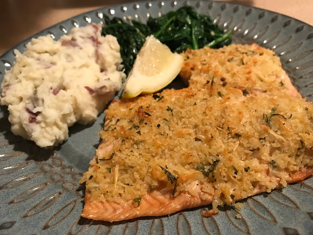 Crispy Parmesan Crusted Salmon