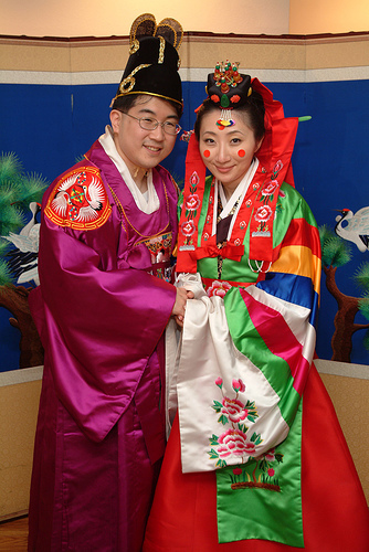 Hanbok Colorful Korean Traditional Wedding Dress 