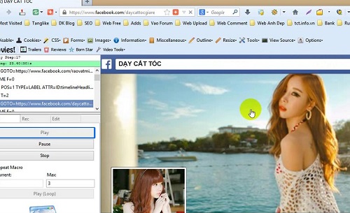 Tự động Like 1.000 Trang facebook băng Macros