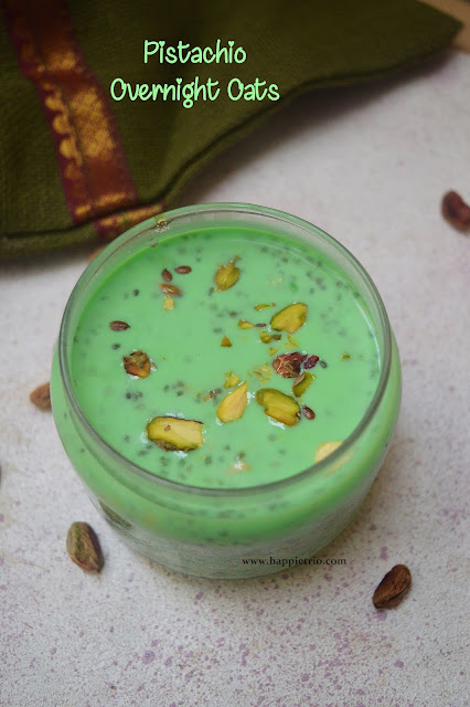 Pistachio Overnight Oats Recipe | Overnight Oats Recipe