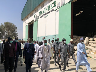 Lai Mohammed, Agriculture Minister, Nanono Visit Rice Mills In Kano