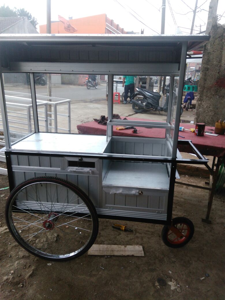 JASA PEMBUATAN GEROBAK ALUMINIUM BEKASI JAKARTA