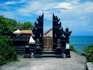 Enjung Galuh Temple At Tanah Lot Temple Region Bali Indonesia