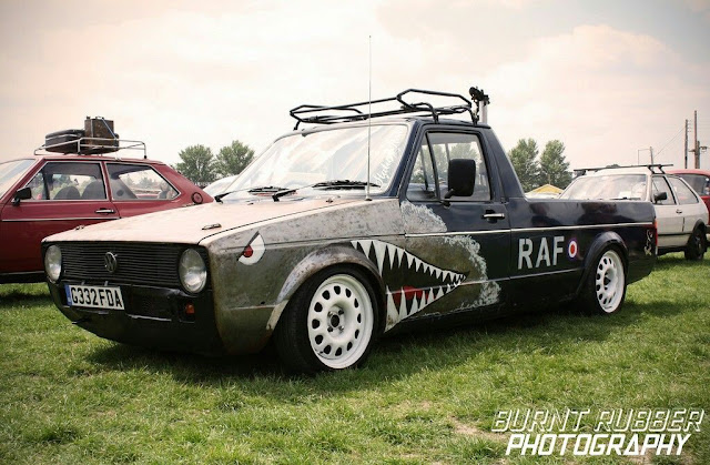Sharktooth VW Caddy Pickup - Burnt Rubber Photography