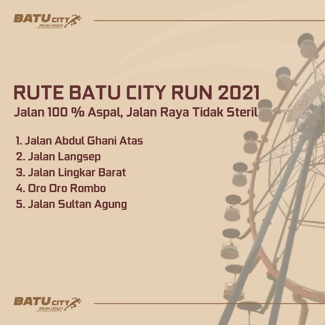 Rute 🔍 Batu City Run • 2021 Rute 👟 Batu City Run • 2021
