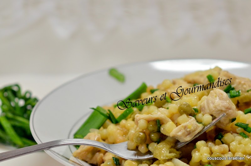 Couscous Israélien au Poulet et aux Petits Pois de Giada di Laurentiis.