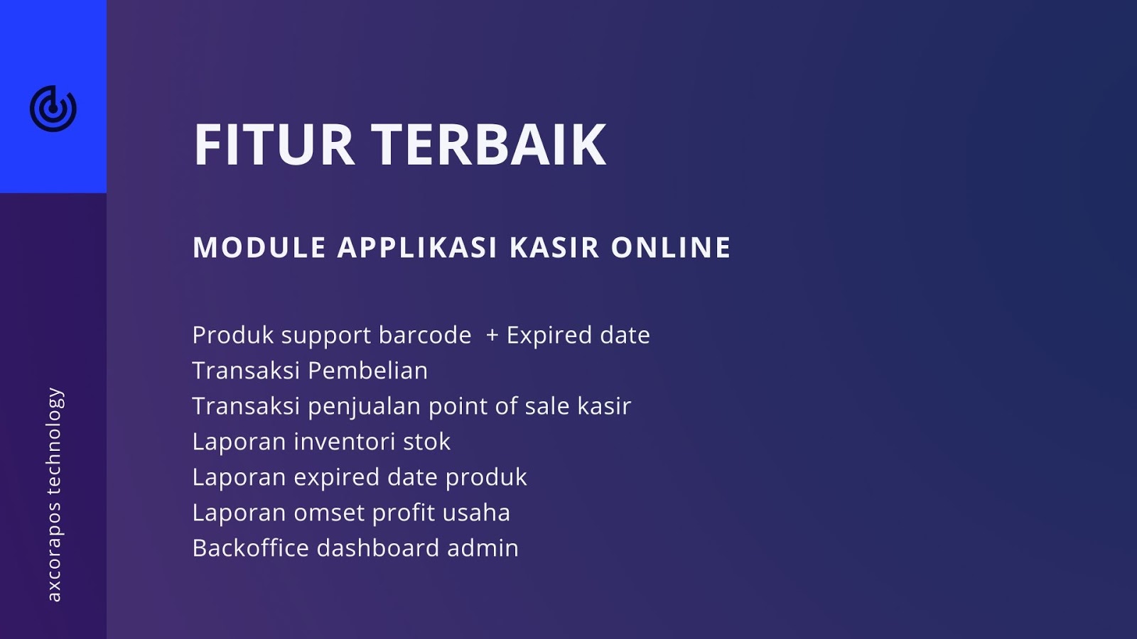 Aplikasi Online Kasir penjualan web based android iphone