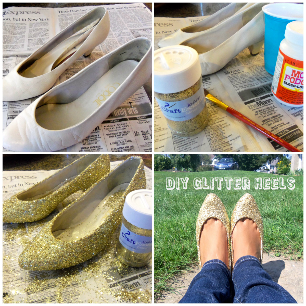 Elegance of the Mind DIY Glitter Heels