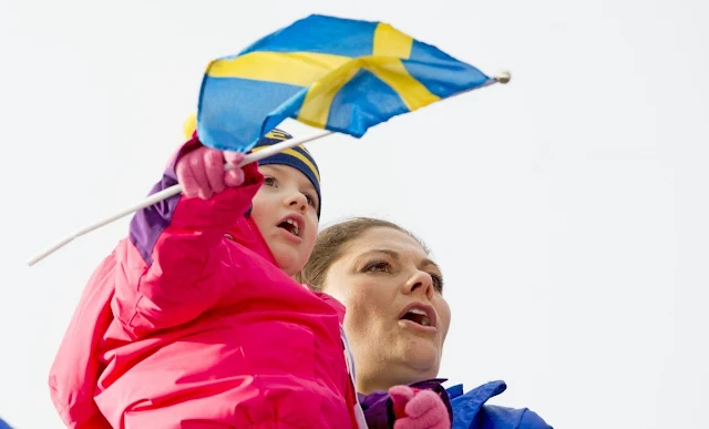 King Carl Gustaf of Sweden, Queen Silvia of Sweden, Crown Princess Victoria of Sweden, Princess Estelle of Sweden, Prince Carl Philip of Sweden and Sofia Hellqvist