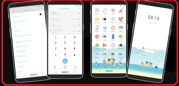 Download Tema Oppo Tembus Semua Aplikasi (Blue Sea V804)