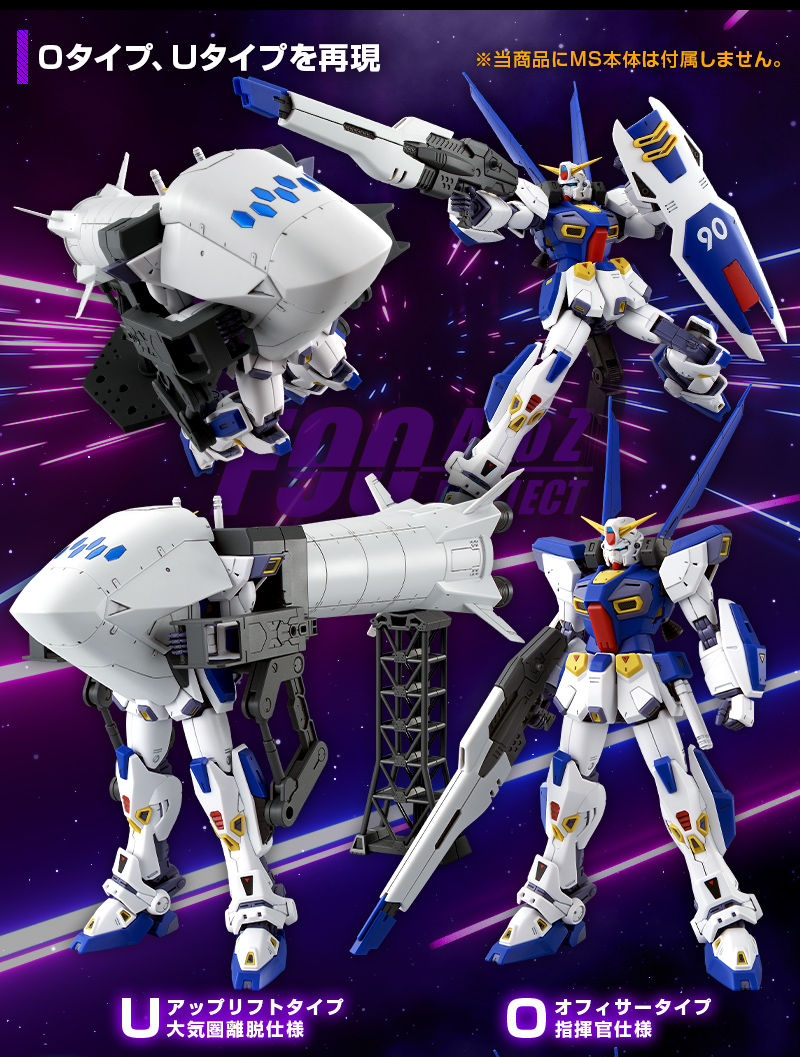 P-Bandai: MG 1/100 Gundam F90 Mission Pack O and U Expansion Set [REISSUE] - Release Info