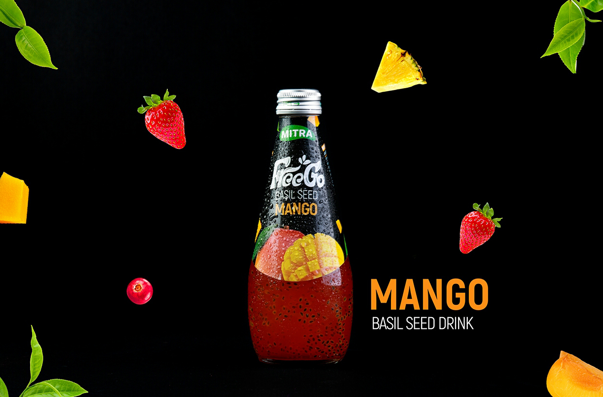 Sauce drink with clara. Ba Seed напиток манго. Напиток Freego. Basil Seed Drink. Mango Tango жижа.