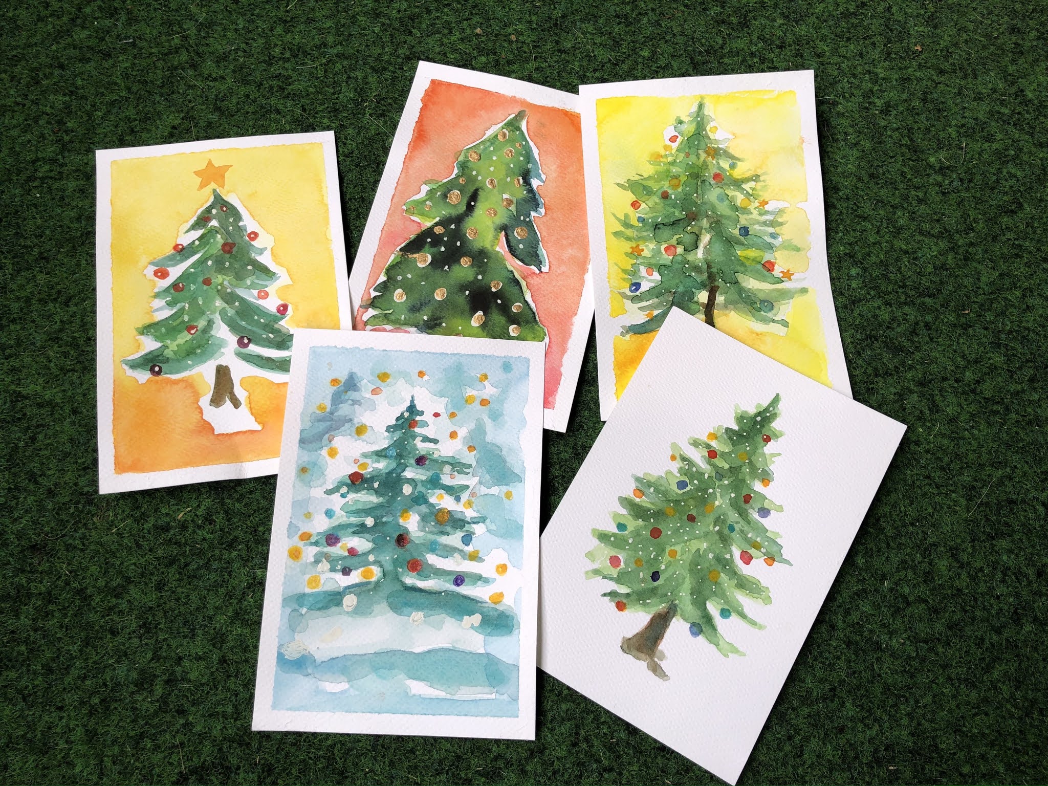 Christbäume Geschmückt Bilder: Malen und Freude schenken!