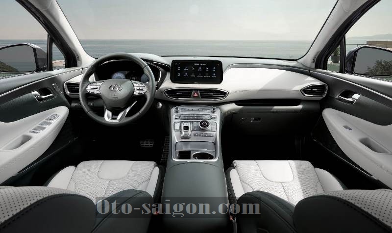 Nội thất Hyundai Santafe 2021 facelift