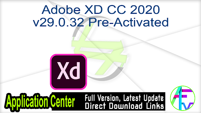 Adobe XD CC 2020 v29.0.32 Pre-Activated