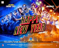 The Official film Poster of Happy New Year ft. Shahrukh Khan. | Download Yo Yo Honey Singh Aaj Raat Party Mp3 Song Happy New Year