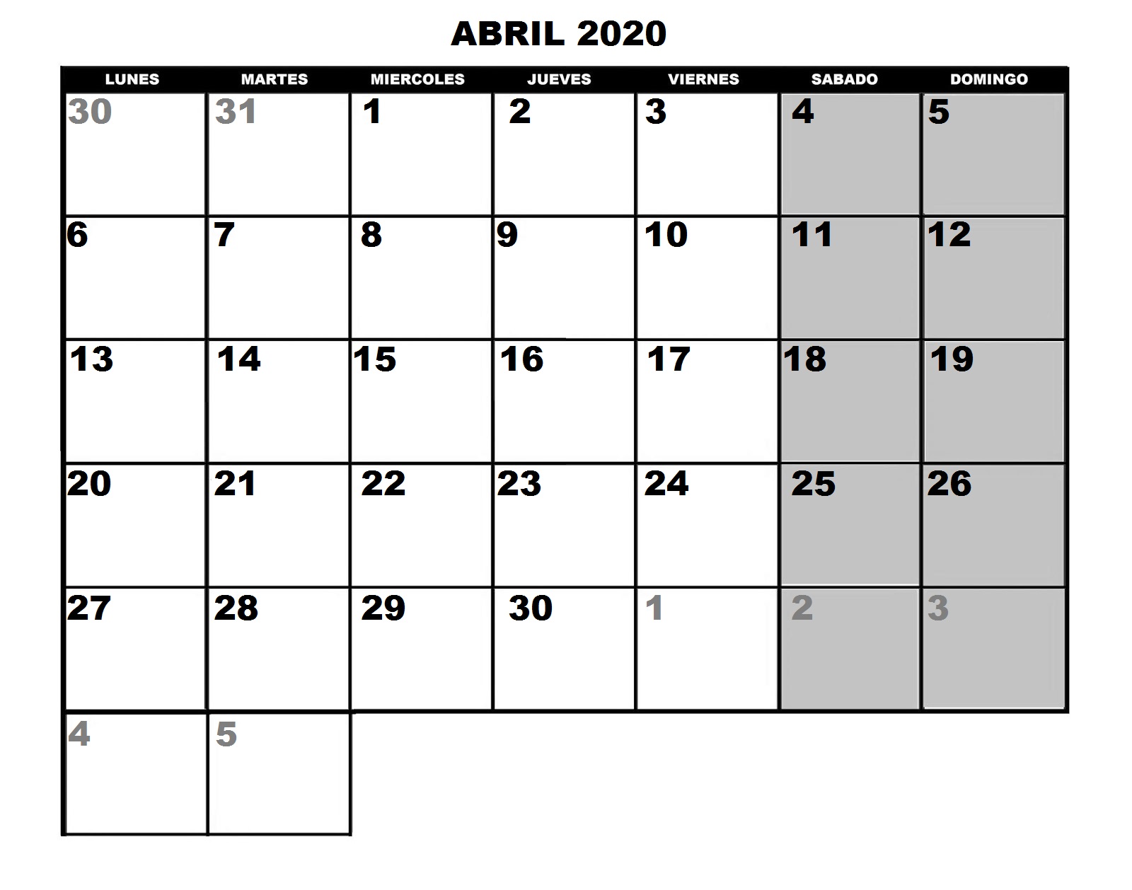 Calendario Carpa 2020: Imprime y organiza tu año Calendario Carpa 2020: Imprime y organiza tu año