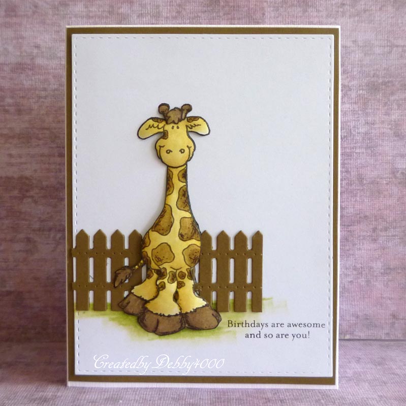 A Scrapjourney: Birthday Giraffe