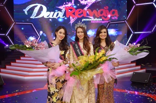 Raysha Rizrose Pemenang Dewi Remaja 2014 - 2015, juara Dewi Remaja tahun 2015, hadiah pemenang Dewi Remaja 2015, Deeba, Balqish, Mawar, Syamim dan Raysha Rizrose finalis akhir Dewi Remaja 2014/2015, gambar pemenang Dewi Remaja 2015