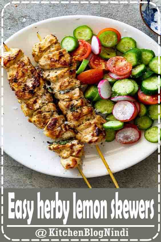 4.9★★★★★ | Easy lemon chicken skewers with garlic and herbs are delicious, healthy and fast making them perfect for summer dinners served with simple side dishes. #Easy #herby #lemon #skewers 4.9★★★★★ | Easy lemon chicken skewers with garlic and herbs are delicious, healthy and fast making them perfect for summer dinners served with simple side dishes. #Easy #herby #lemon #skewers