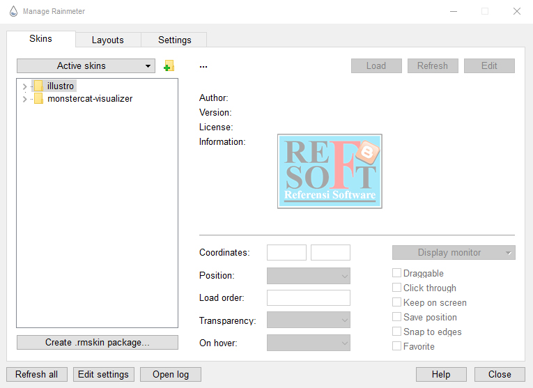 Rainmeter + Skin Equalizer Cara Mudah Memberi Efek Audio Spectrum di