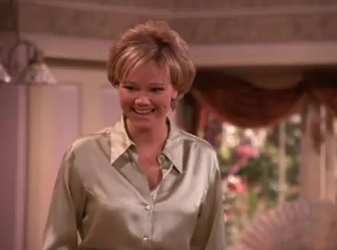 Ladies in Satin Blouses: Caroline Rhea - various satin blouses