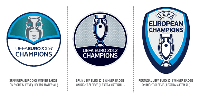 Football teams shirt and kits fan: Portugal UEFA Euro 2016 Winners Badge