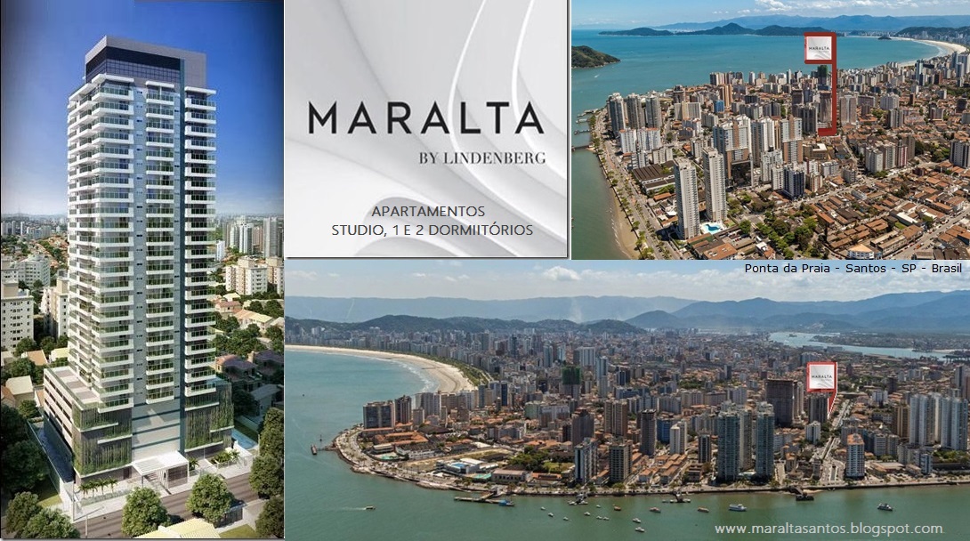MARALTA By Lindenberg -Apartamentos de 50 a 79m² studio,1 e 2 dorms.-Ponta da Praia-Santos-SP-Brasil