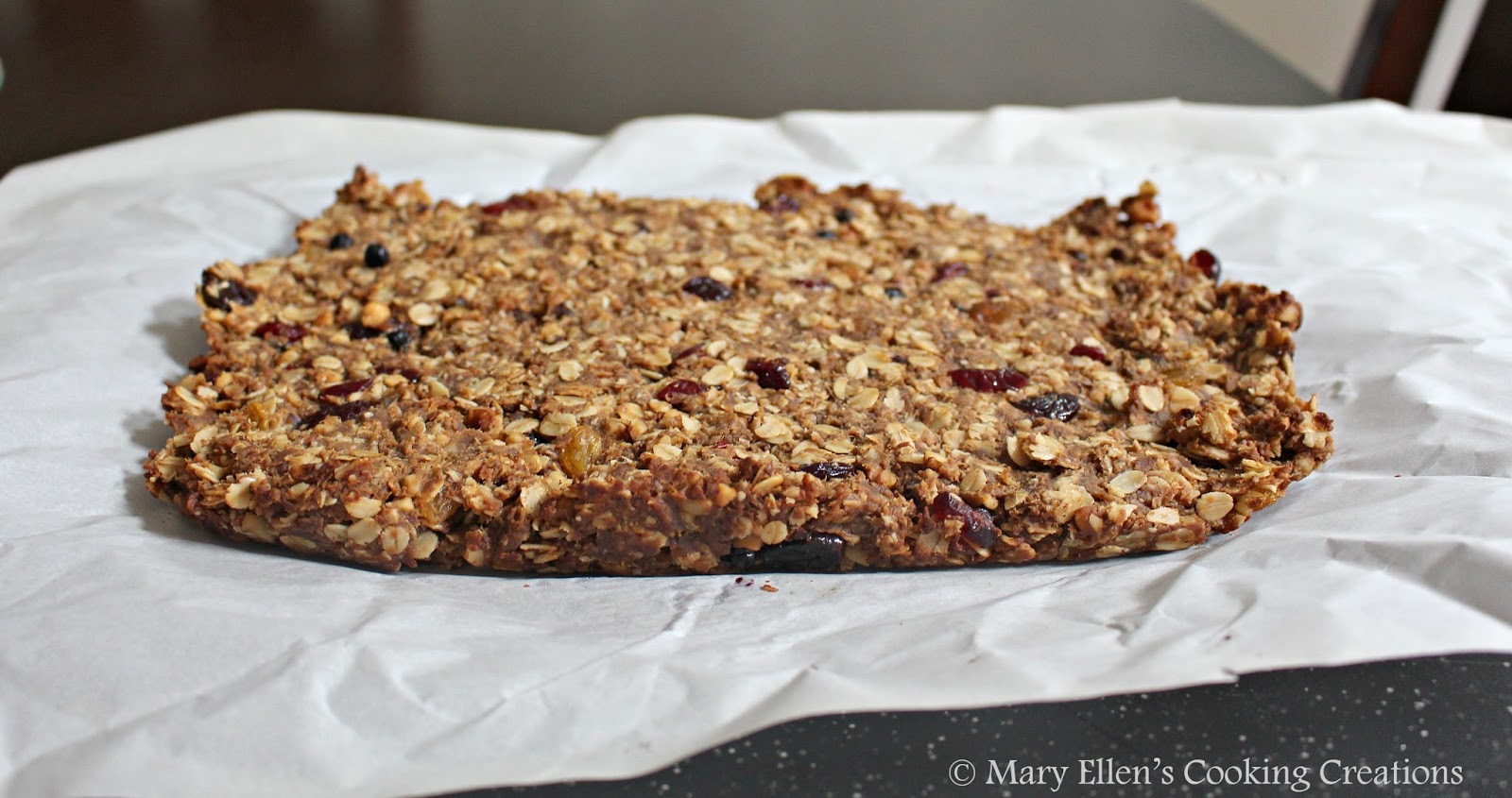 Mary Ellen's Cooking Creations Peanut Butter and Banana Granola Bars