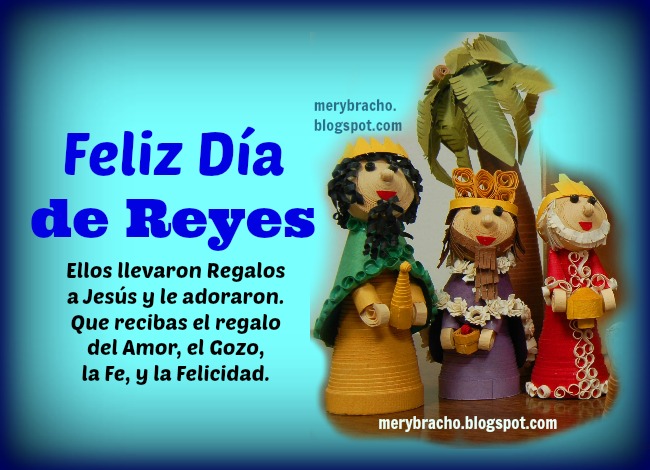 Feliz día de los Reyes Magos. Imágenes de feliz reyes, que tengas un buen día de reyes, bendiciones. Imágenes cristianas, postales, tarjetas para facebook del día de reyes.