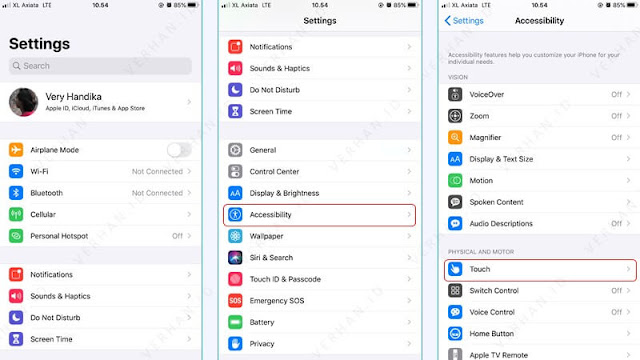 pengaturan assistive touch iphone