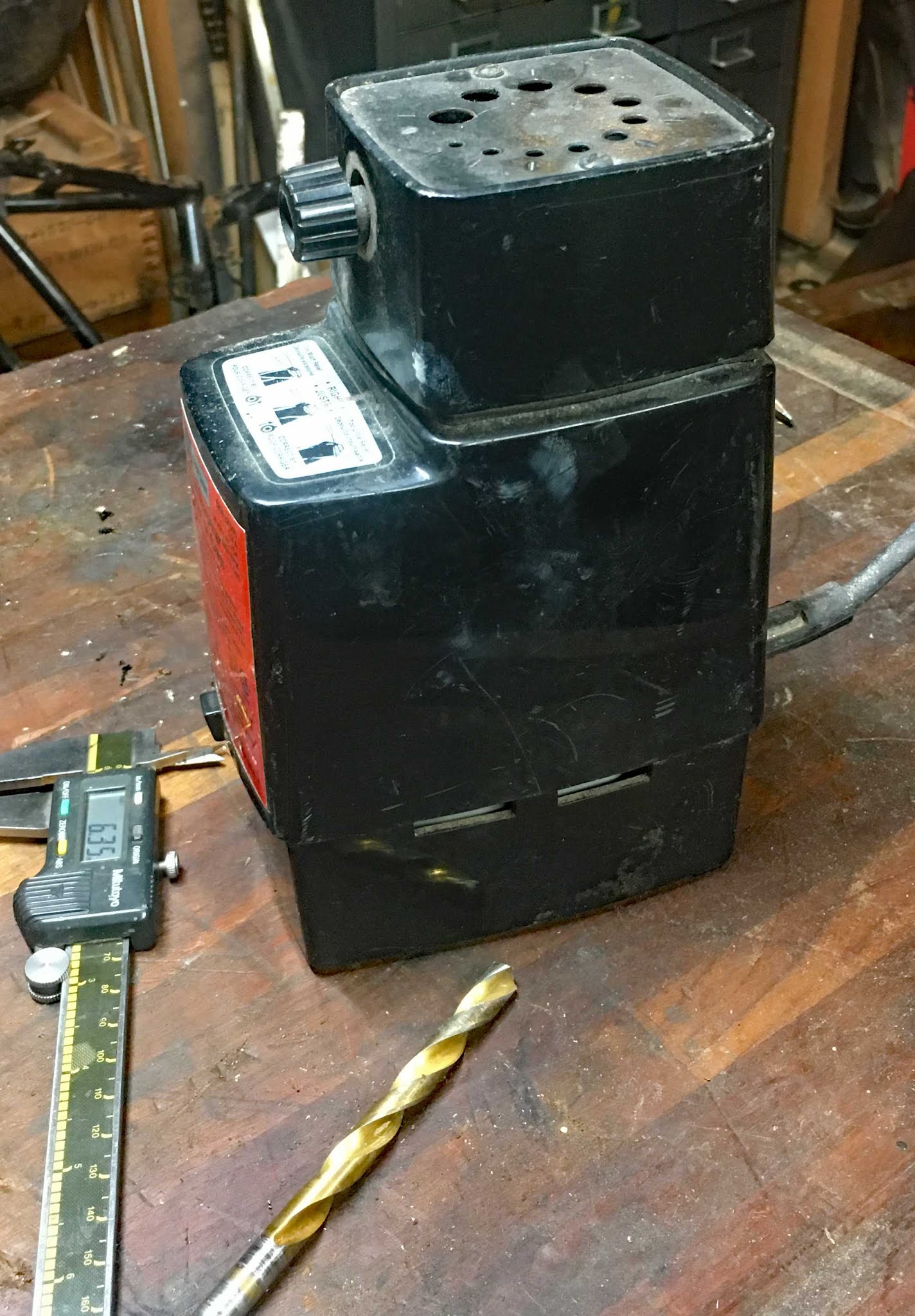 Progress is fine, but it's gone on for too long. Craftsman Drill Sharpener