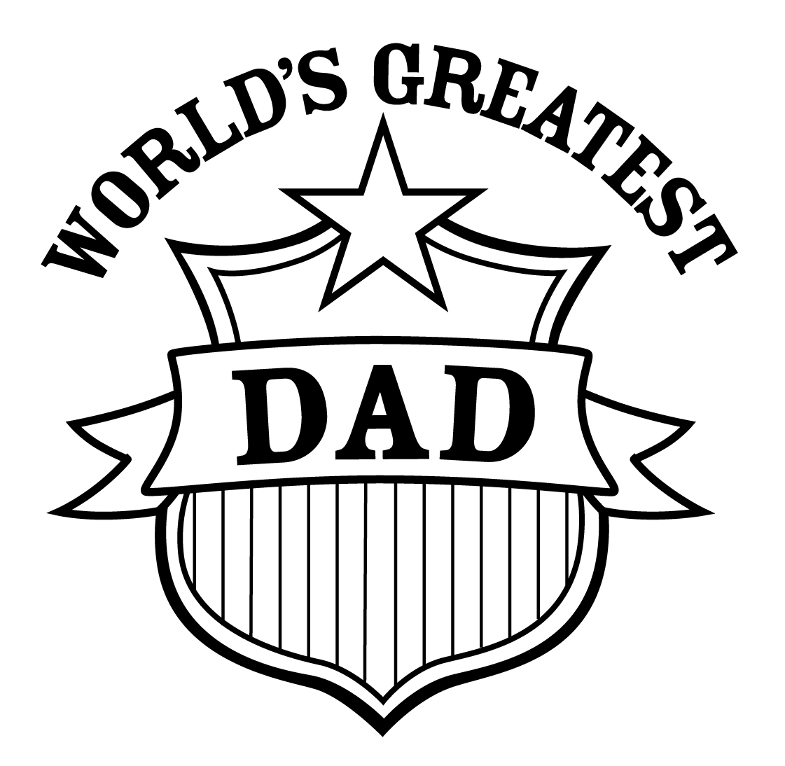 free black and white father's day clip art - photo #21