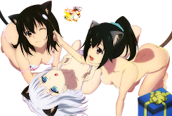 Strike The Blood - Himeragi Yukina, Kanase Kanon, Akatsuki Nagisa Render 1